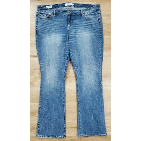 Torrid Womens Slim Boot Blue Jeans Size 22